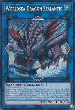 YuGiOh Worldsea Dragon Zealantis (V.3) RA04-EN082 Secret Rare Englisch Neu 1st - Bild 1 von 2