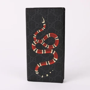 Gucci GG Supreme Kingsnake Men's Long Wallet 459456 144588752 - Picture 1 of 12