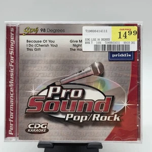 Priddis Pro Sound Pop/Rock 1411G Sing Like 98 Degrees Karaoke CDG Sealed  - Picture 1 of 5