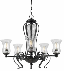 Used Cal Lighting FX-3548/5 Classic-Five Light Chandelier-27.5 Inches Wide by 25 - Picture 1 of 1