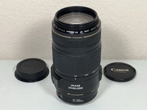 Canon EF 70-300mm f/4-5.6 IS USM Telephoto Zoom Lens (READ DESCRIPTION!) - Picture 1 of 9