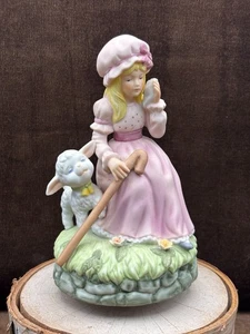 Mother Goose Series Little Bo Peep Schmid Music Box "Parla con gli animali" - Foto 1 di 17