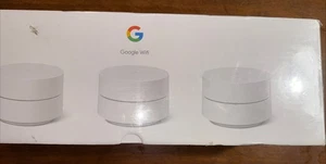 Google Wifi 1200 Mbps 2 Port 1000 Mbps Wireless Router - Snow, Pack of 3... - Picture 1 of 2