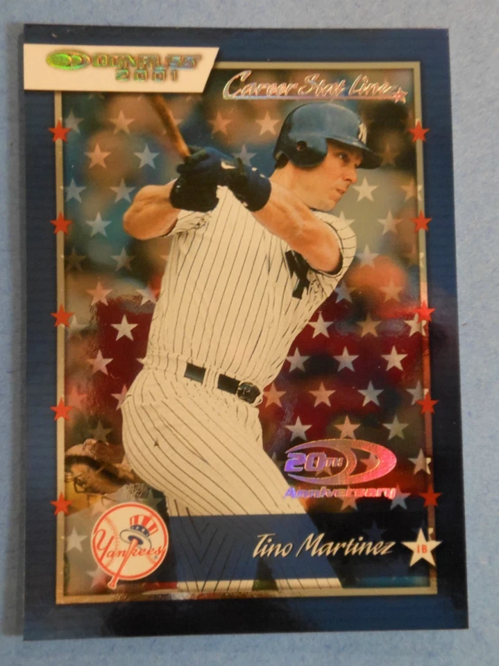 Donruss-Tino Martinez #116 2001 línea de estadísticas profesionales/229 Yankees de Nueva York Foto 1 de 4