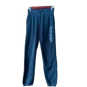 Abercrombie & Fitch Damen Spell Out Logo Jogginghose schwarz bequeme Sweatpants Gr. XS - Bild 1 von 8