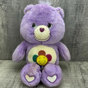 13" PUSH GLITTER GLOW IN THE DARK PURPLE ARMONIA SOLE FIORE RETRÒ CURA ORSO GIOCATTOLO - Foto 1 di 8