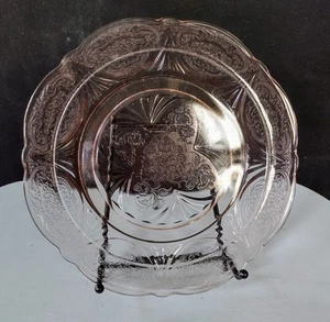 Rare Hazel Atlas Royal Lace Pink Depression Glass 10” Dinner Plate Stunning - Picture 1 of 2