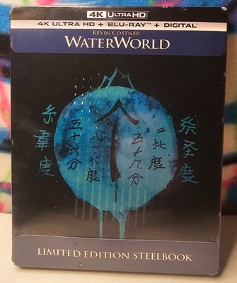 Waterworld (4K UHD/Blu-ray/Digital, 1995) Steelbook Kevin Costner (SMALL DENT) - Image 1 of 4