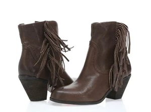 Sam Edelman Louie Damen Braun Leder Fransen Western Booties Gr. 6 - Bild 1 von 6