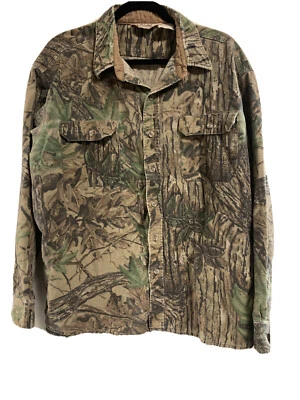 Vintage Walls Camo Shirt Jacket Button Down Thick Material XL Realtree - Image 1 of 4