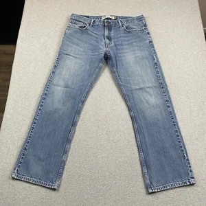 Jeans Levis 514 uomo 36x30 slim dritto denim cotone western abbigliamento da lavoro grunge - Foto 1 di 19
