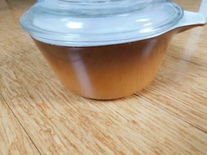 PYREX AUTUMN GOLDEN HARVEST ORANGE 474-B CASSEROLE DISH - Picture 1 of 3