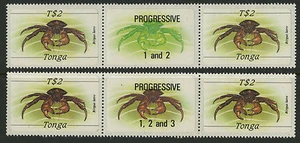 Tonga 1984-85 Scott #577 Mint Never Hinged Gutter Pairs - Picture 1 of 1