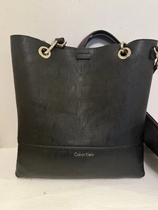Calvin Klein Sonoma Novelty North/South Tote, Reversible Purple & Black - Picture 1 of 23