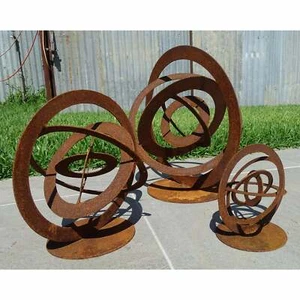 3d Sphere Small Sizes (3 sizes available) Metal Wall Art & Garden Sculpture - Picture 1 of 3