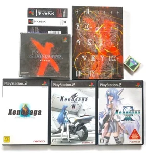 Lot 5 PS1 Xenogears & Sound Track PS2 Xenosaga Episode 1 2 3 PlayStation Japan - Picture 1 of 24