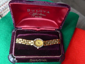 Bulova Cocktailuhr in original Dekobox. 5th Avenue New York - Bild 1 von 12