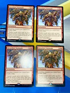 4x Berserkers' Onslaugt - DTK Dragons of Tarkir - MTG Magic - NM - Playset - Picture 1 of 2