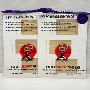 Ben Parker Heatseal 35V white album pages 2 packs 10 pages (31/2"x5" photo size) - Picture 1 of 6
