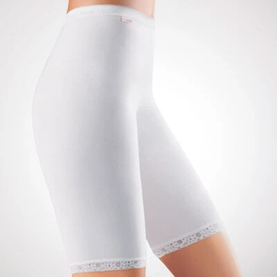 Slip Mit Bein Lang Damen aus Baumwolle Elastisch Cotonella 8018 Elastisch - Bild 1 von 4