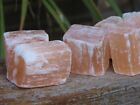 2 Pieces Rough & Raw Peach Selenite Crystals Natural Approx 20 - 25mm Long