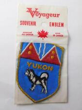 YUKON FLAG COAT OF ARMS VINTAGE VOYAGEUR PATCH BADGE CANADA SOUVENIR