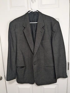 Lubiam Blazer Men's 44R Gray Wool Single Breasted - Picture 1 of 14