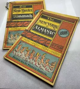 1888 TS CROSS DRY GOODS WEST FRIENDSHIP MD 2 ALMANAQUES DE NUEVA YORK INGLÉS ALEMÁN - Imagen 1 de 14