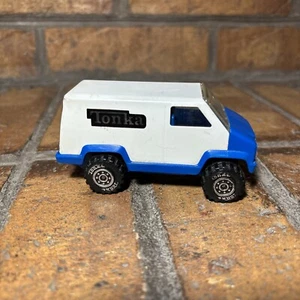 VTG ✅ 1978 Tonka Mites Van White & Blue 4" Diecast Vehicle Truck ✅ Made in USA - Picture 1 of 9