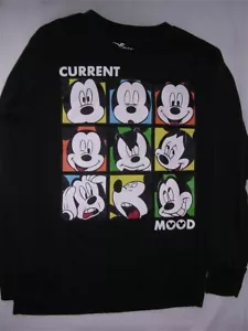Disney Pullover Kid Sz Medium Mickey Mouse Theme Current Mood Long Sleeve Shirt - Picture 1 of 4