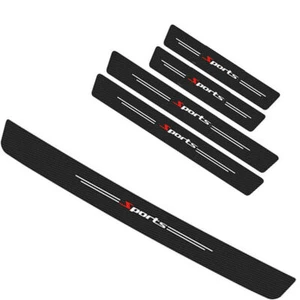 Car Accessories PU Protector Stickers Fit For Door Sill Plate Trunk Bumper Guard - Afbeelding 1 van 13