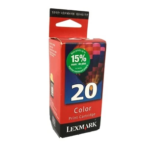 Genuine OEM Lexmark 20 Color Ink Cartridge P122 P700 P3100 X63 X73 X83 X85 - Picture 1 of 5