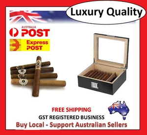 Hand Made 30+ Count Cigar Humidor Box Cabinet Veneer Humidifier Hygrometer 25 - Picture 1 of 8