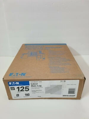 NUEVO EATON BR816L125SDP TERMINAL PRINCIPAL INTERIOR 125-A 16 CIRCUITOS 8 ESPACIOS Foto 1 de 3