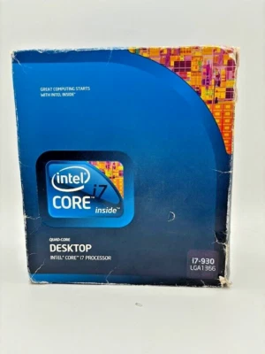 NEW Intel Core i7 930 2.8GHz Quad-Core (BX80601930) PC Processor NEVER USED WOW! - Image 1 of 4