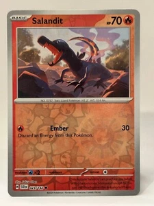 Salandit 023/142 Reverse Holo - Pokemon TCG Stellar Crown - Near Mint - Picture 1 of 2