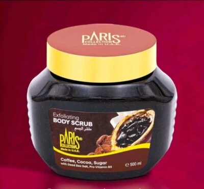 Paris Collection Revitalizing Coffee Cocoa Sugar Body Scrub 500ml - Image 1 of 4