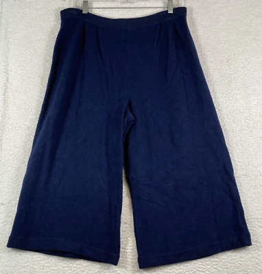 Pantalones cortos elásticos para mujer St. John Collection by Marie gris azul marino, talla 14 Foto 1 de 4