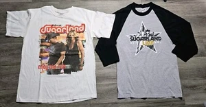 Sugarland Live Raglan Tee & Enjoy The Ride Tour Concert T-shirt Lot S/M Band Tee - Picture 1 of 13