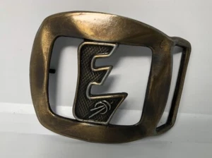 BSA Explorer "E" Emblem Symbol Brass tone Metal Belt Buckle SB-928 - Picture 1 of 4