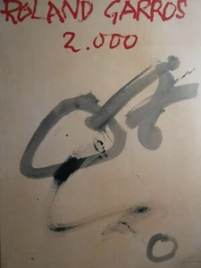 Antoni TAPIES (1923-2012) - Roland Garros 2000, Farboffsetlithografie, signiert - Picture 1 of 4
