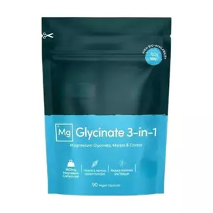Magnesium Glycinate 3-in-1 Complex, 1800mg Magnesium Supplements 90 Count QXM - Picture 1 of 10