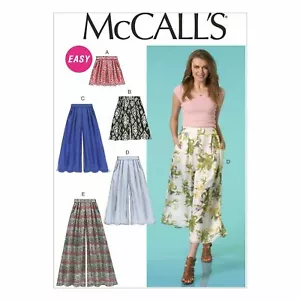 McCall's M7131 BOHO CULOTTES PANTALONES CORTOS DE PIERNA ANCHA PATRÓN FALTA TALLA 8-16 - Imagen 1 de 6