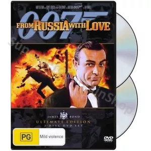 From Russia With Love (DVD, 1963) PAL Region 4 (Sean Connery as James Bond 007) - Picture 1 of 5