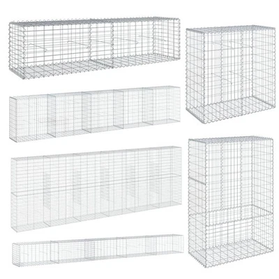 Gabione Steingabionen Steinkorb Gabionen Wand Drahtkorb Mauer Säule Säulen Neu - Bild 1 von 4