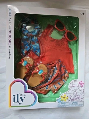 Nuevo Sellado Disney ILY 4ever 18" Moana Inspirado Moda Paquete Muñeca Ropa Foto 1 de 4