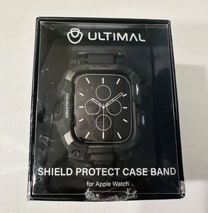 Cinturino cassa orologio ULTIMAL robusto per Apple 44mm serie 9/8/7 nero militare - Foto 1 di 9
