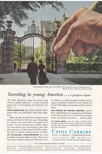 1956 Union Carbide: University of Pennsylvania Vintage Print Ad - Picture 1 of 1