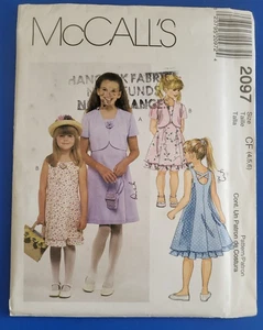 🌻Vintage McCalls 2097 Girls Dress & Jacket Casual to Dressy Size 4-5-6 *UNCUT* - Picture 1 of 8