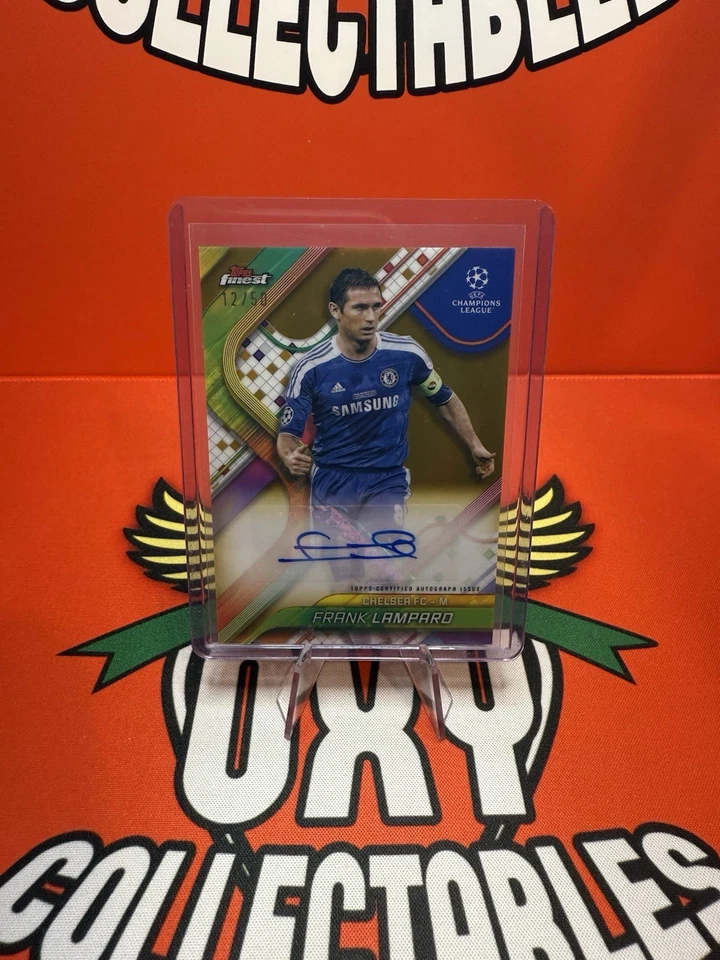 2024-25 Topps Finest Frank Lampard True Gold Autograph /50 Chelsea - Image 1 of 1
